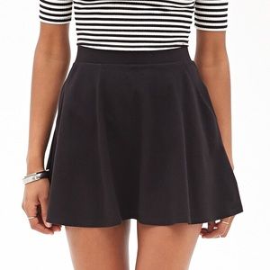 Black skater skirt